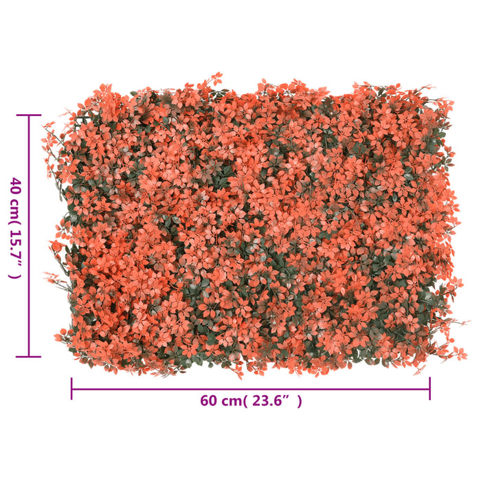  vidaXL Gard din frunze arțar artificiale 24 buc roșu deschis 40x60 cm - WALTI WALTI
