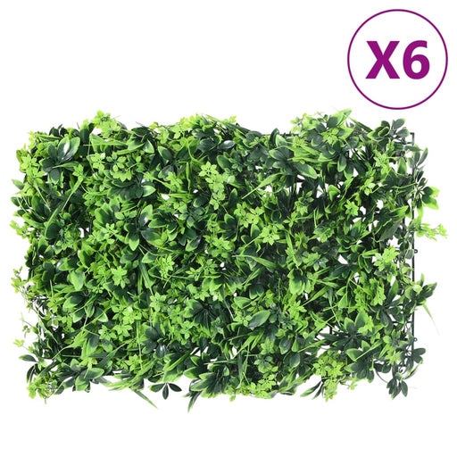  vidaXL Gard din frunze artificiale, 6 buc., verde, 40x60 cm - WALTI WALTI