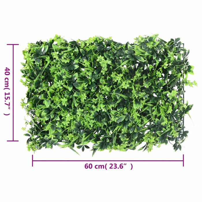  vidaXL Gard din frunze artificiale, 24 buc., verde, 40x60 cm - WALTI WALTI