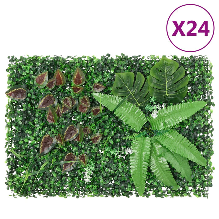  vidaXL Gard din plante artificiale, 24 buc., verde, 40x60 cm - WALTI WALTI