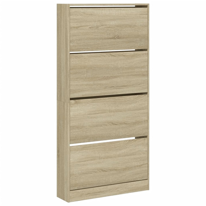 Pantofar cu 4 sertare rabatabile, stejar sonoma, 80x21x163,5 cm - WALTI WALTI