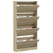 Pantofar cu 4 sertare rabatabile, stejar sonoma, 80x21x163,5 cm - WALTI WALTI