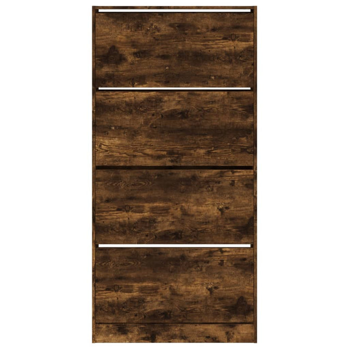 Pantofar cu 4 sertare rabatabile, stejar fumuriu, 80x21x163,5cm - WALTI WALTI