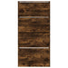 Pantofar cu 4 sertare rabatabile, stejar fumuriu, 80x21x163,5cm - WALTI WALTI