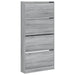 Pantofar cu 4 sertare rabatabile, gri sonoma, 80x21x163,5 cm - WALTI WALTI