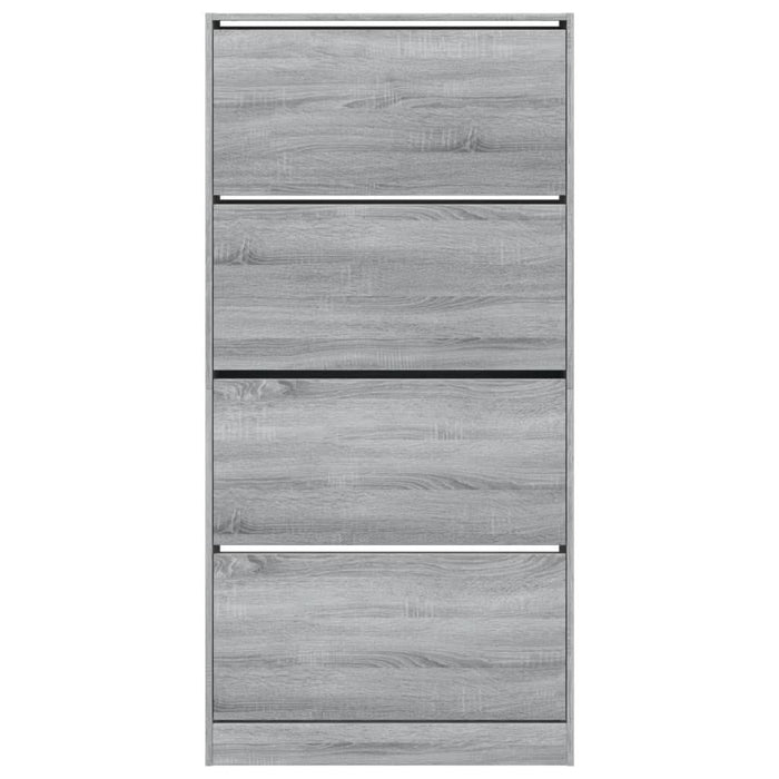 Pantofar cu 4 sertare rabatabile, gri sonoma, 80x21x163,5 cm - WALTI WALTI