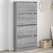 Pantofar cu 4 sertare rabatabile, gri sonoma, 80x21x163,5 cm - WALTI WALTI