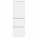 Dulap de pantofi cu 4 sertare rabatabile, alb, 60x34x187,5 cm - WALTI WALTI
