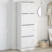 Dulap de pantofi cu 4 sertare rabatabile, alb, 60x34x187,5 cm - WALTI WALTI