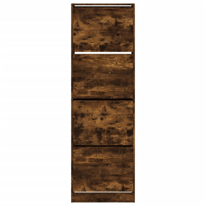 Pantofar cu 4 sertare rabatabile, stejar fumuriu, 60x34x187,5cm - WALTI WALTI