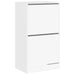 Dulap de pantofi cu 2 sertare rabatabile, alb, 60x42x108 cm - WALTI WALTI