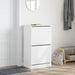 Dulap de pantofi cu 2 sertare rabatabile, alb, 60x42x108 cm - WALTI WALTI