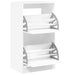Dulap de pantofi cu 2 sertare rabatabile, alb, 60x42x108 cm - WALTI WALTI