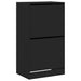 Dulap de pantofi cu 2 sertare rabatabile, negru, 60x42x108 cm - WALTI WALTI
