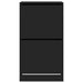 Dulap de pantofi cu 2 sertare rabatabile, negru, 60x42x108 cm - WALTI WALTI