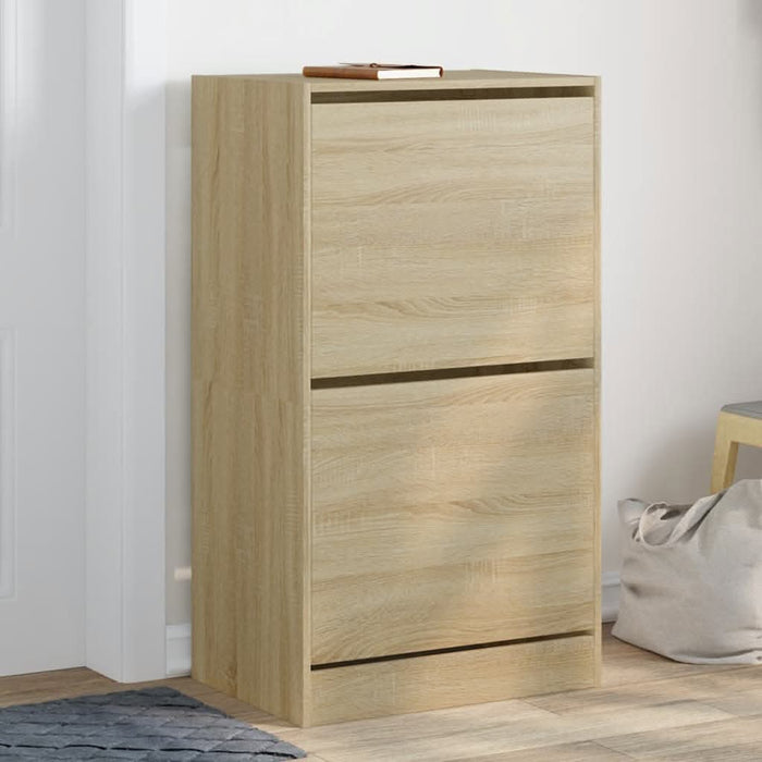 Pantofar cu 2 sertare rabatabile, stejar sonoma, 60x42x108 cm - WALTI WALTI