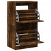 Pantofar cu 2 sertare rabatabile, stejar fumuriu, 60x42x108 cm - WALTI WALTI