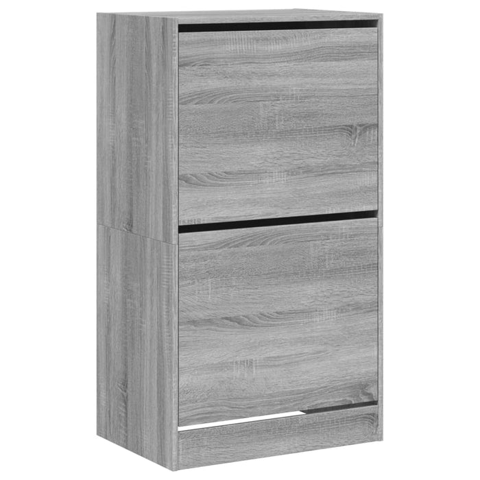 Pantofar cu 2 sertare rabatabile, gri sonoma, 60x42x108 cm - WALTI WALTI