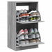 Pantofar cu 2 sertare rabatabile, gri sonoma, 60x42x108 cm - WALTI WALTI