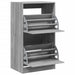 Pantofar cu 2 sertare rabatabile, gri sonoma, 60x42x108 cm - WALTI WALTI