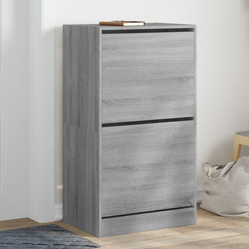 Pantofar cu 2 sertare rabatabile, gri sonoma, 60x42x108 cm - WALTI WALTI