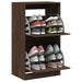 Dulap de pantofi 2 sertare rabatabile, stejar maro, 60x42x108cm - WALTI WALTI