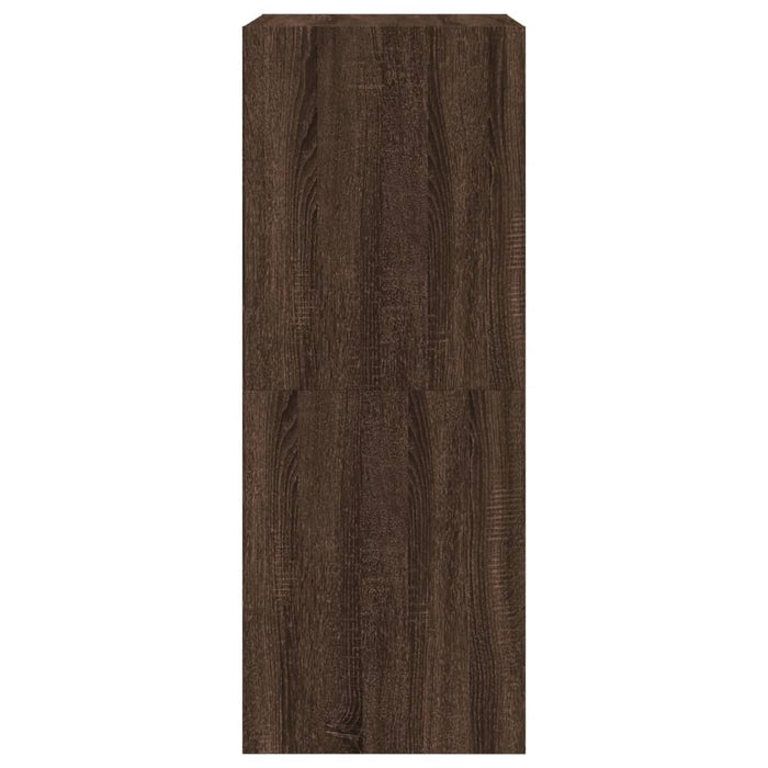 Dulap de pantofi 2 sertare rabatabile, stejar maro, 60x42x108cm - WALTI WALTI