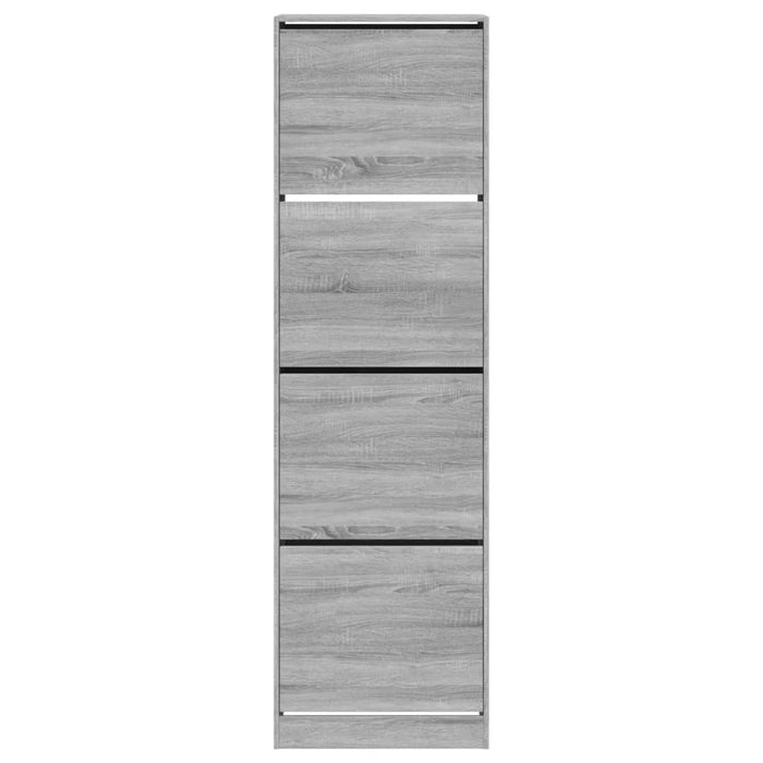 Pantofar cu 4 sertare rabatabile, gri sonoma, 60x42x204 cm WALTI