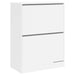 Dulap de pantofi cu 2 sertare rabatabile, alb, 80x42x108 cm - WALTI WALTI