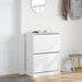 Dulap de pantofi cu 2 sertare rabatabile, alb, 80x42x108 cm - WALTI WALTI