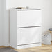 Dulap de pantofi cu 2 sertare rabatabile, alb, 80x42x108 cm - WALTI WALTI