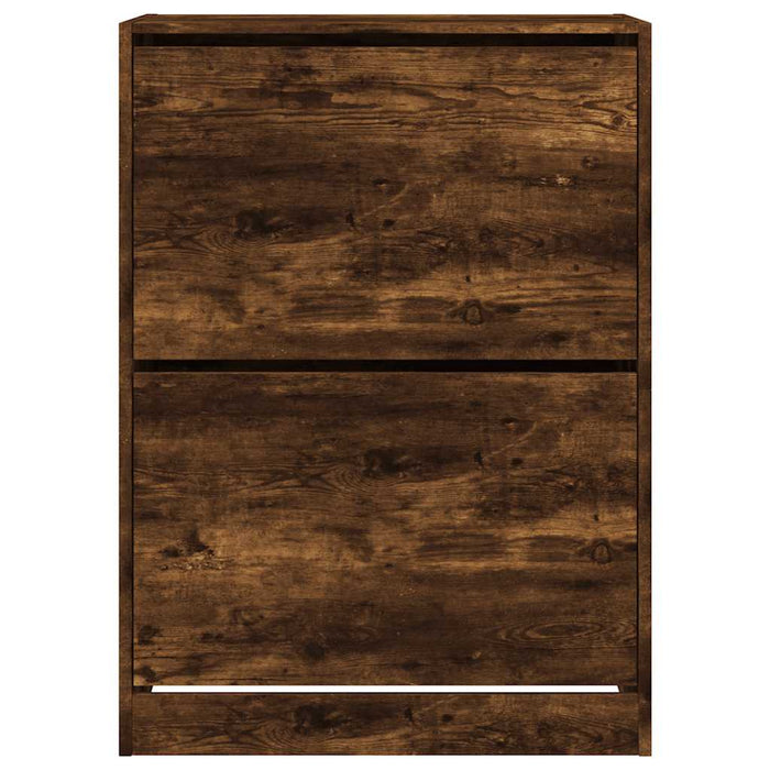Pantofar cu 2 sertare rabatabile, stejar fumuriu, 80x42x108 cm - WALTI WALTI