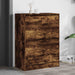Pantofar cu 2 sertare rabatabile, stejar fumuriu, 80x42x108 cm - WALTI WALTI