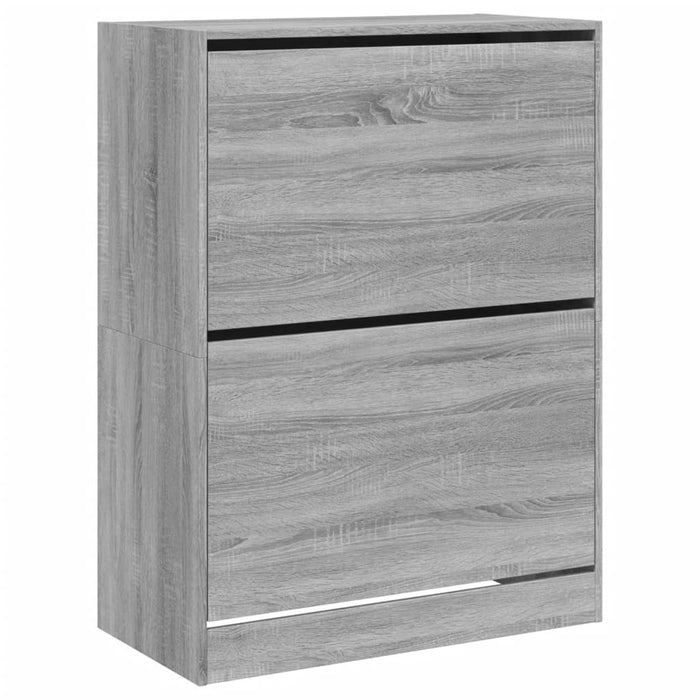 Pantofar cu 2 sertare rabatabile, gri sonoma, 80x42x108 cm - WALTI WALTI