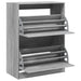 Pantofar cu 2 sertare rabatabile, gri sonoma, 80x42x108 cm - WALTI WALTI