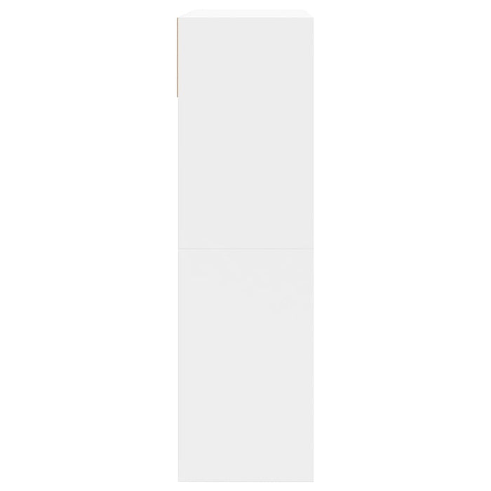 Dulap de pantofi cu 2 sertare rabatabile, alb, 80x34x116 cm - WALTI WALTI