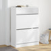 Dulap de pantofi cu 2 sertare rabatabile, alb, 80x34x116 cm - WALTI WALTI