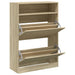 Pantofar cu 2 sertare rabatabile, stejar sonoma, 80x34x116 cm - WALTI WALTI