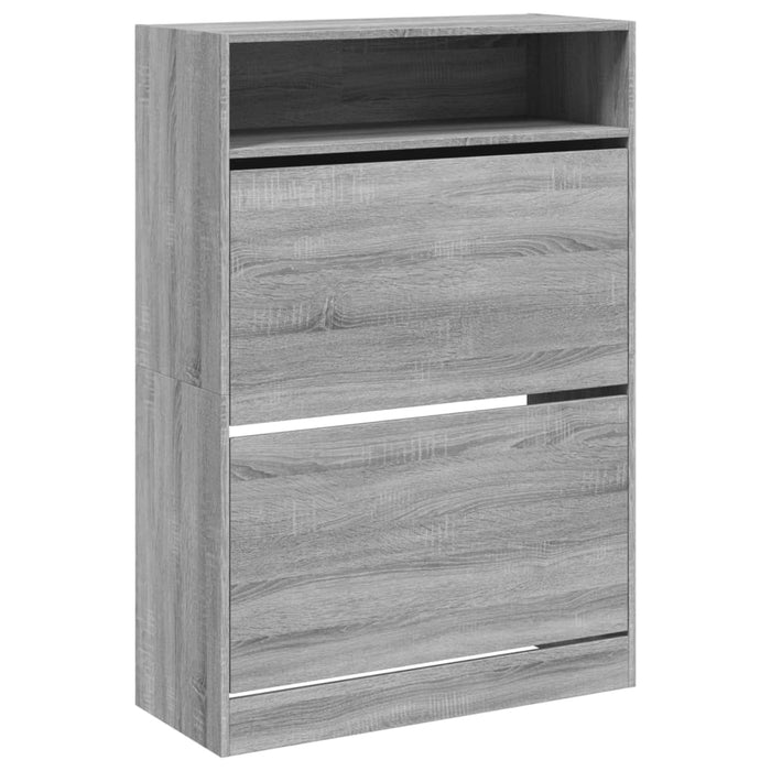 Pantofar cu 2 sertare rabatabile, gri sonoma, 80x34x116 cm - WALTI WALTI