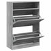 Pantofar cu 2 sertare rabatabile, gri sonoma, 80x34x116 cm - WALTI WALTI