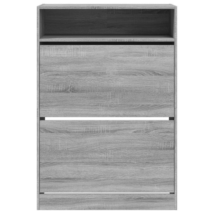 Pantofar cu 2 sertare rabatabile, gri sonoma, 80x34x116 cm - WALTI WALTI