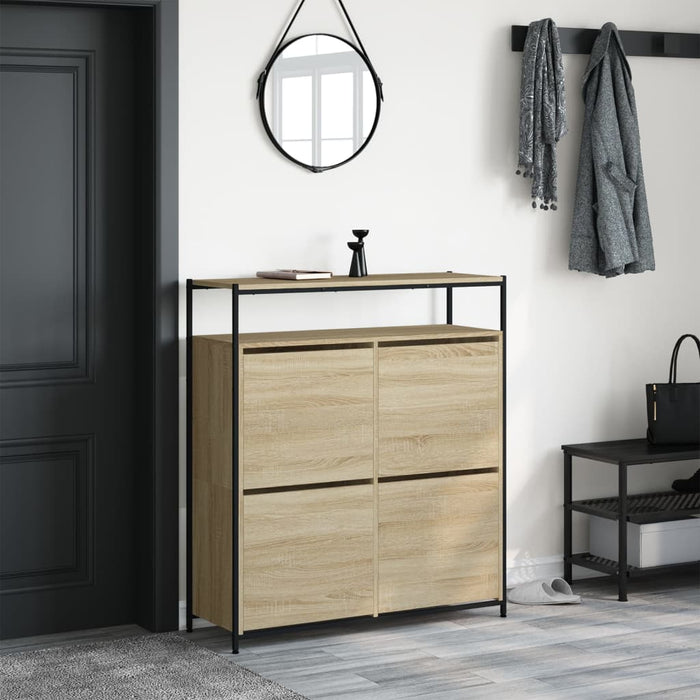 Pantofar cu 4 sertare rabatabile, stejar sonoma, 100x34x112 cm - WALTI WALTI