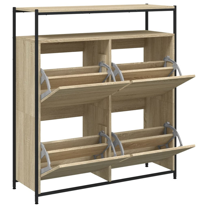Pantofar cu 4 sertare rabatabile, stejar sonoma, 100x34x112 cm - WALTI WALTI