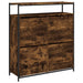 Pantofar cu 4 sertare rabatabile, stejar fumuriu, 100x34x112 cm - WALTI WALTI
