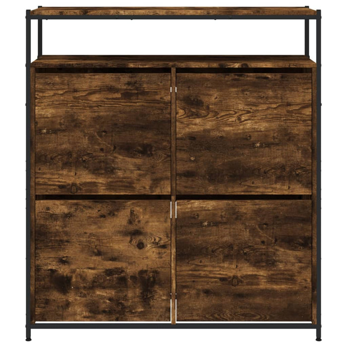 Pantofar cu 4 sertare rabatabile, stejar fumuriu, 100x34x112 cm - WALTI WALTI
