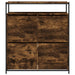 Pantofar cu 4 sertare rabatabile, stejar fumuriu, 100x34x112 cm - WALTI WALTI