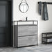 Pantofar cu 4 sertare rabatabile, gri sonoma, 100x34x112 cm - WALTI WALTI