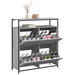 Pantofar cu 4 sertare rabatabile, gri sonoma, 100x34x112 cm - WALTI WALTI