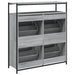 Pantofar cu 4 sertare rabatabile, gri sonoma, 100x34x112 cm - WALTI WALTI