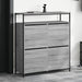 Pantofar cu 4 sertare rabatabile, gri sonoma, 100x34x112 cm - WALTI WALTI